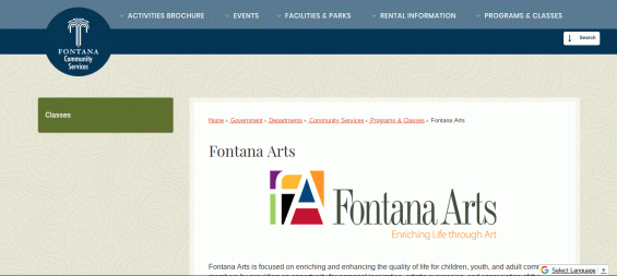 Field trip to Fontana Arts Program