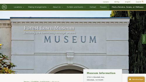 Field trip to Forest Lawn Museum