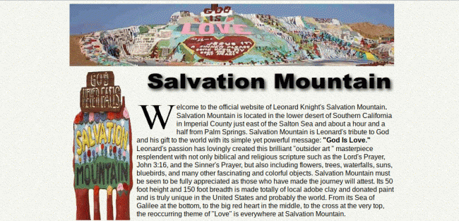 Field trip to Salvation Mountain