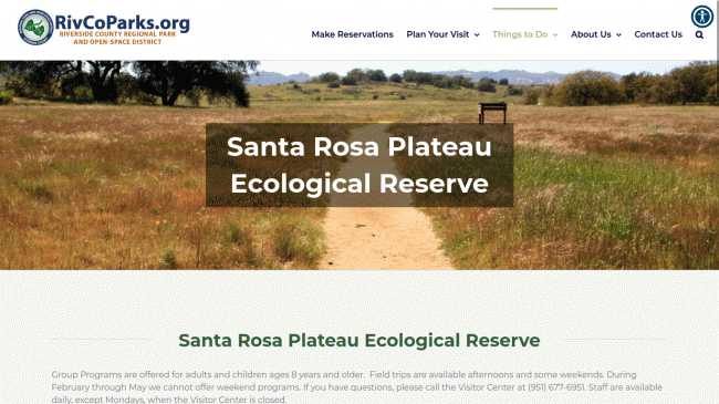 Field trip to Santa Rosa Plateau