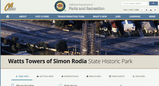 Field trip to Watts Towers of Simon Rodia State Historic Park